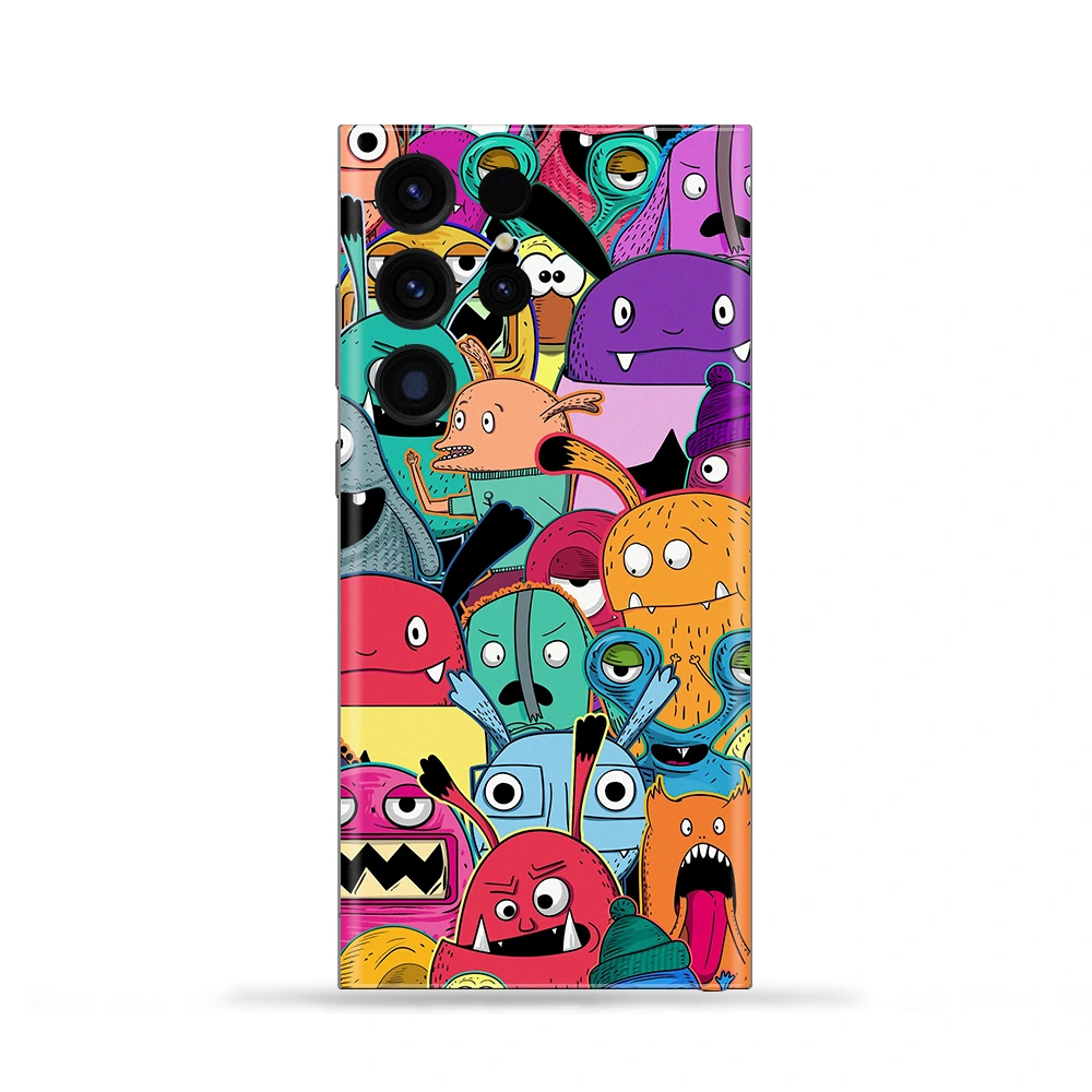 Colorful Monsters Mobile Skin