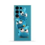 Blue Angry Bird Mobile Skin