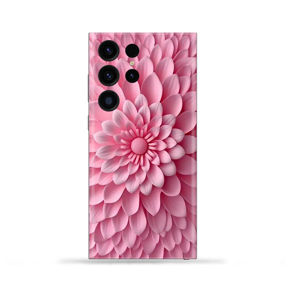 Vibrant Pink Flower Mobile Skin