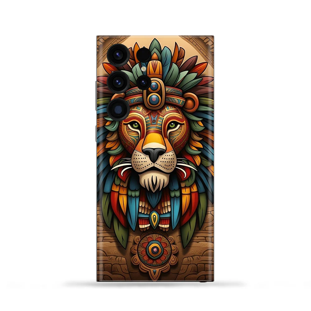Colorful Art Lion Mobile Skin