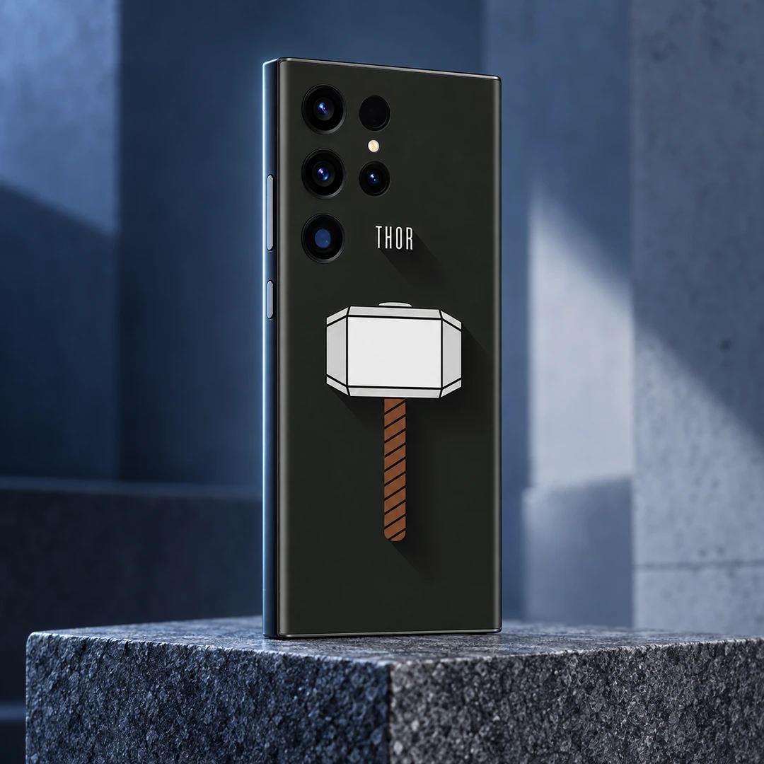 Thor Hammer Mobile Skin - Angled granite display Thor Hammer Mobile Skin, angled granite display