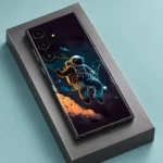 Astronaut Spacewalk Mobile Skin shown angled graphite-block detail
