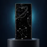 Black Space Planet & Constellation Mobile Skin shown midnight studio hero