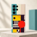 City Building geometric art mobile skin - architectural studio hero