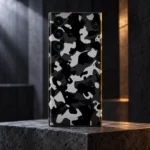 Black and grey camouflage mobile skin, slate studio hero