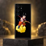Flying Nimbus Goku Mobile Skin shown on a golden studio plinth