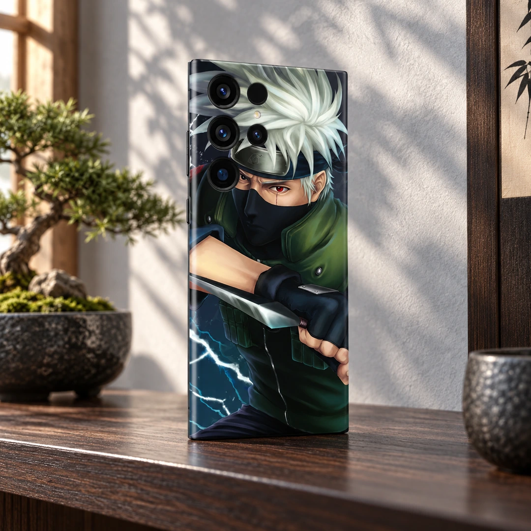 Kakashi Lightning Mobile Skin - Bonsai interior view Kakashi Lightning Mobile Skin shown in bonsai interior view