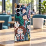 My Hero Academia Class Group Mobile Skin shown at a sunny campus cafe