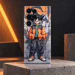 Son Goku Streetwear Mobile Skin shown in orange charcoal hero