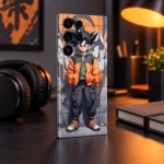 Son Goku Streetwear Mobile Skin shown in creative desk view