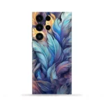 Blue Feathers Art Mobile Skin