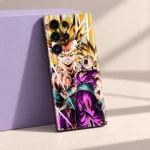 Gohan Super Saiyan mobile skin with golden hair and purple outfit, lavender studio angle