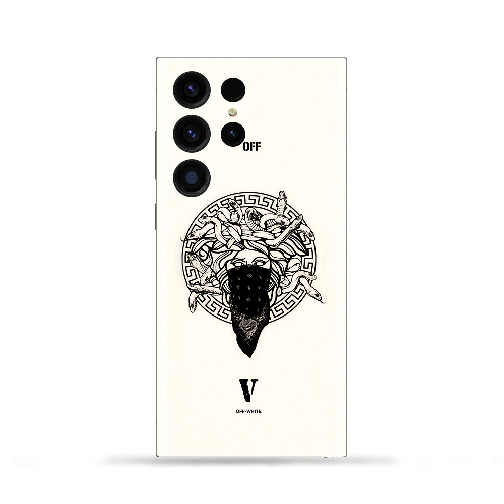 Versace Off White Mobile Skin