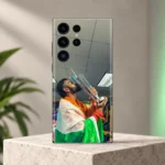 Virat Kohli trophy celebration photo mobile skin - limestone studio hero