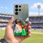 Virat Kohli trophy celebration photo mobile skin - cricket ground lifestyle