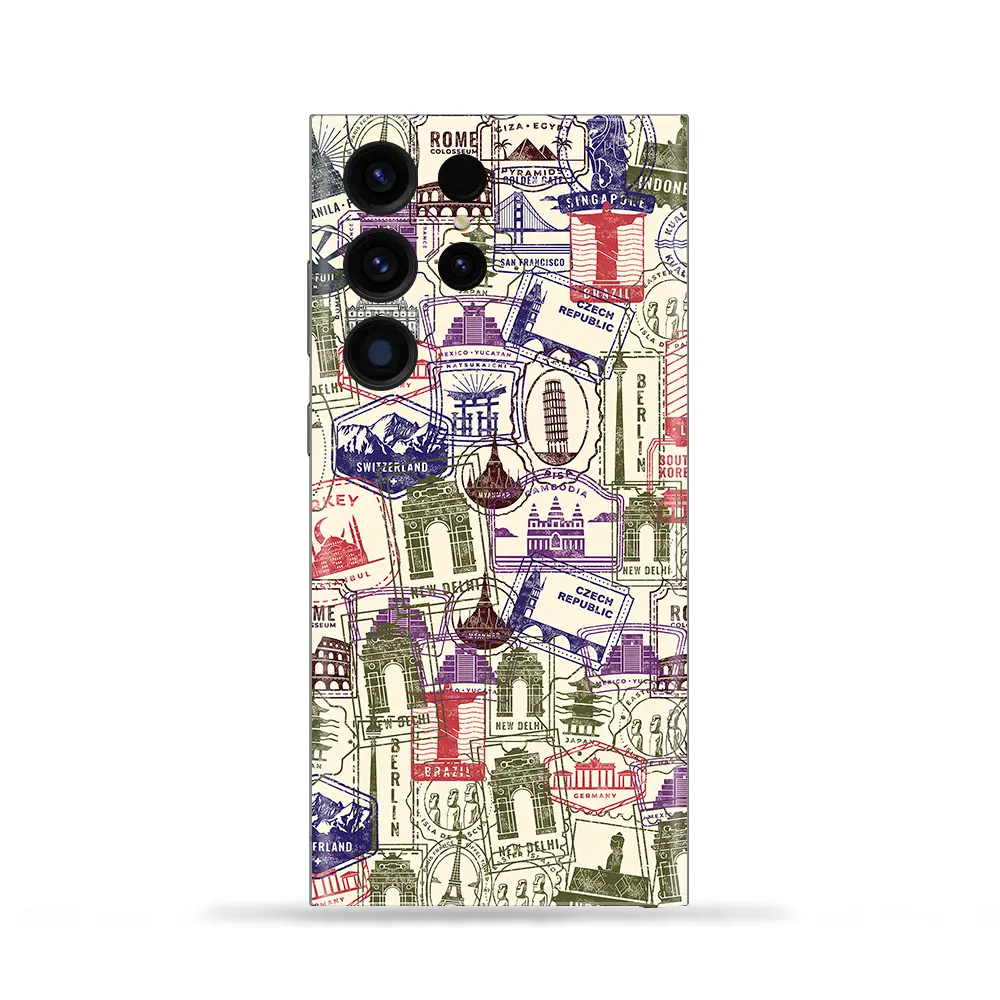 Travel Pattern Mobile Skin