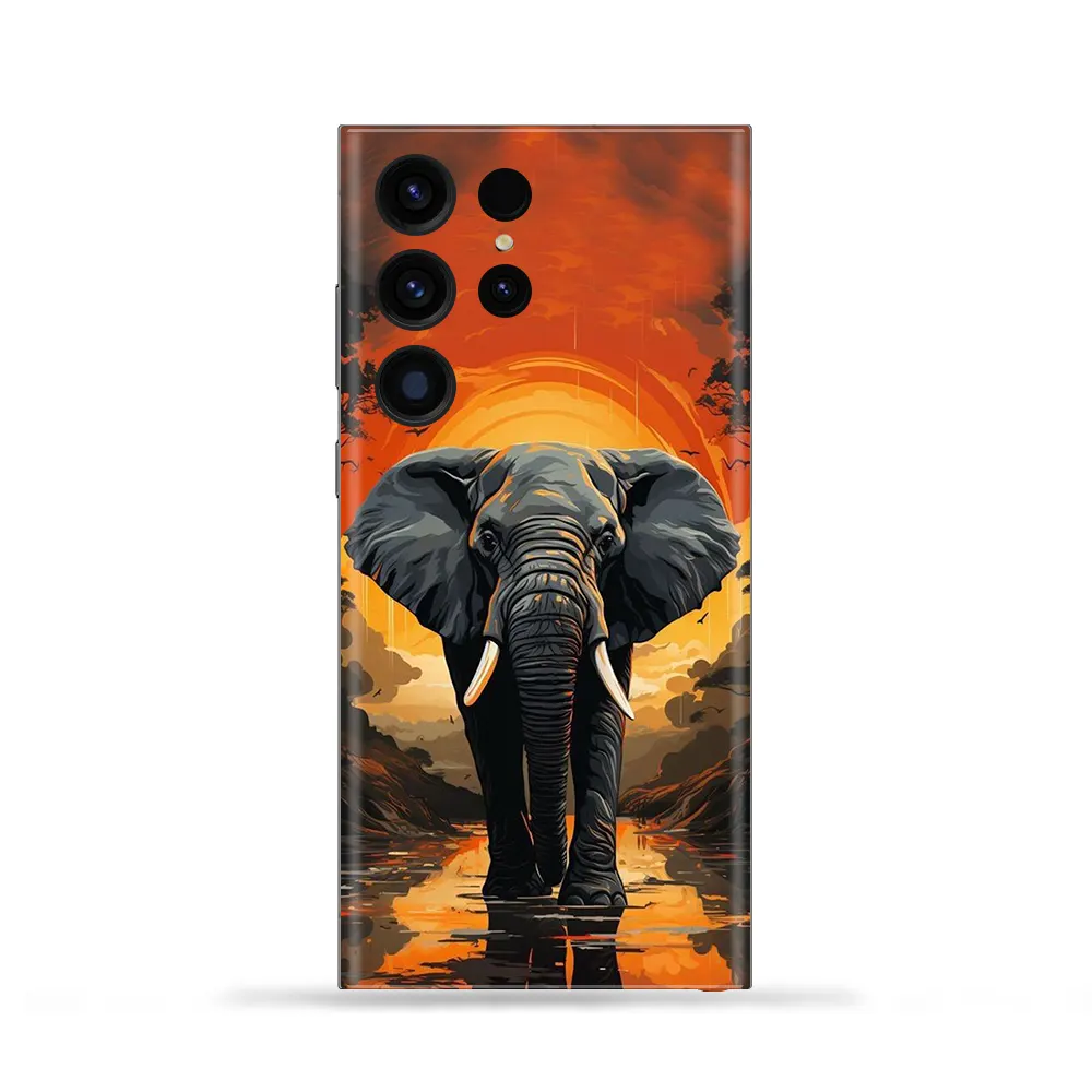 Elephant Painting Mobile Skin