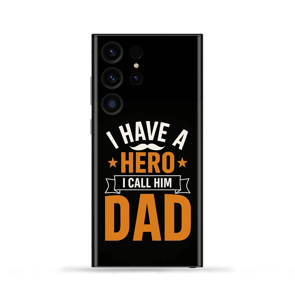 Dad Super Hero Mobile Skin
