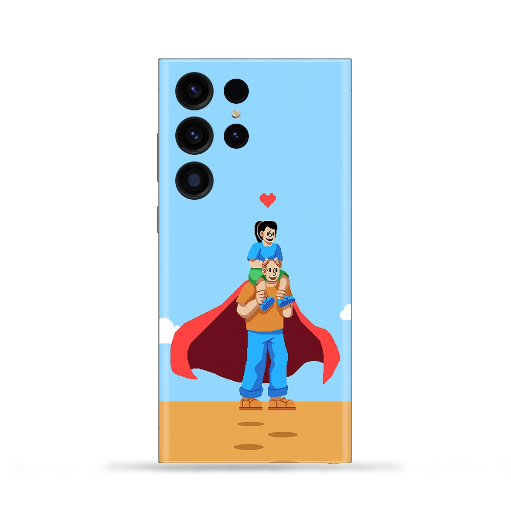 Dad Super Hero Mobile Skin