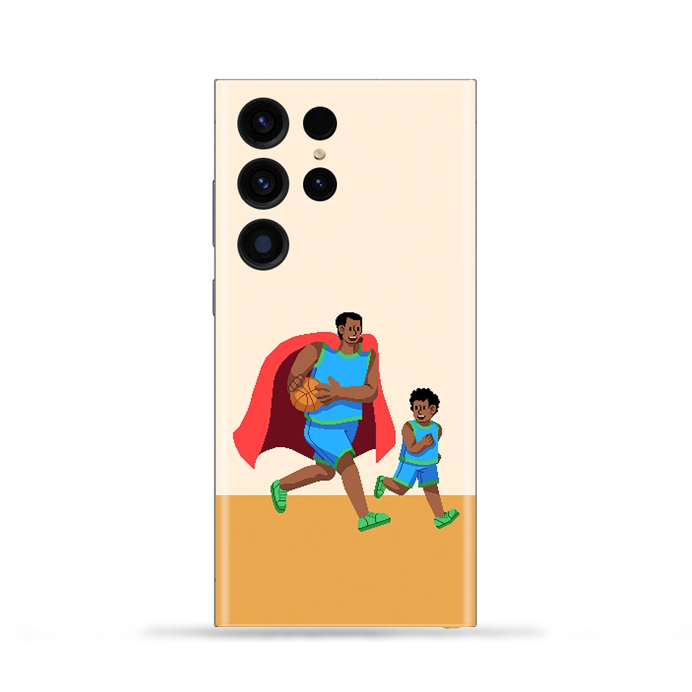 Dad Super Hero Mobile Skin