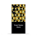 Classic Geometric Pattern Customized Name Mobile Skin