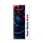 Neon Abstract Customized Name Mobile Skin