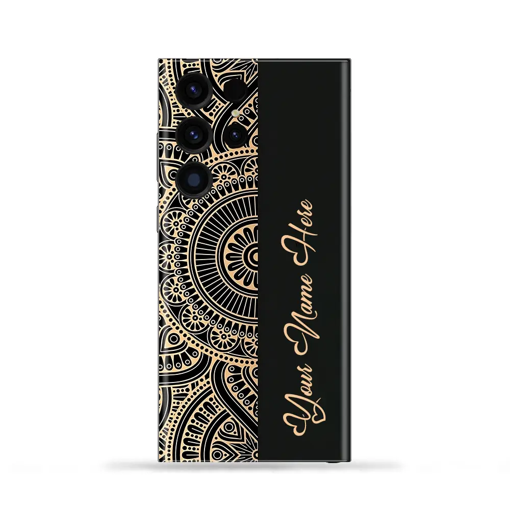 Royal Mandala Customized Name Mobile Skin