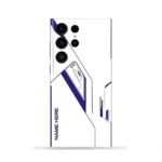 Minimal Tech Line Customized Name Mobile Skin