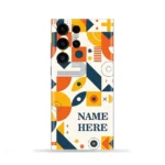 Geometric Pop Art Customized Name Mobile Skin