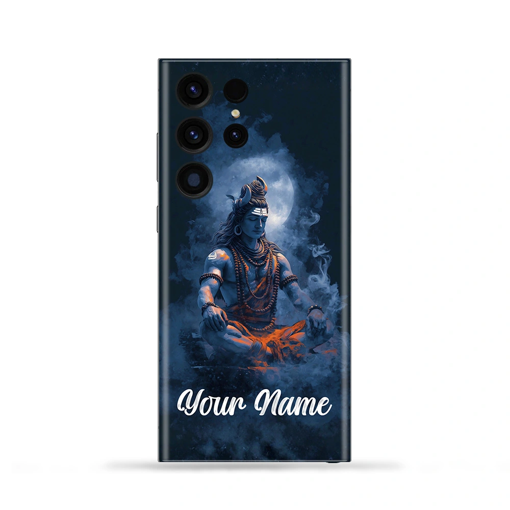 Lord Shiva Custom Name Mobile Skin