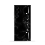 Black Marble Custom Name Mobile Skin