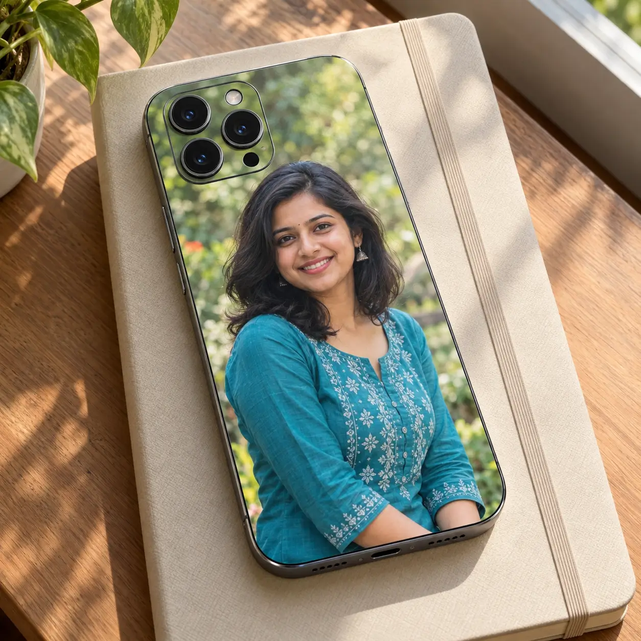 Customized Photo Skin 4 Customized Photo Skin with a portrait photo