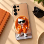 Orange Streetwear Cat Mobile Skin alternate product view