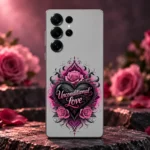 Unconditional Love Rose Mobile Skin front view